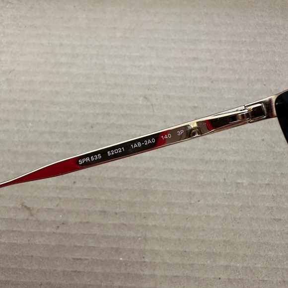 PRADA black and gold sunglasses SRP 53s - Picture 9 of 16